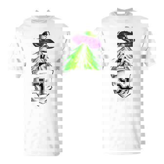 Alien Ship And Astronaut In Pocket Area 51 T-Shirt - Cadeauxyz