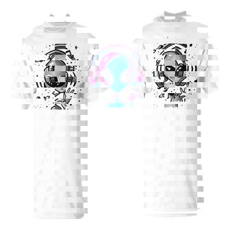 Amante De La Música Alien Músico Ovni Extraterrestre Space Camiseta unisex - Regaloses