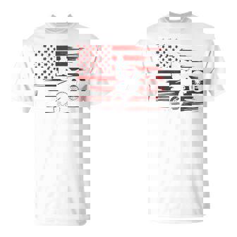 American Flag Dirt Bike Apparel Dirt Bike Motocross T-Shirt - Monsterry