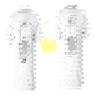 Amoureux Des Chats Mignons Dessinant Du Lait Félin Cadeau Pour T-Shirt - Cadeauxyz