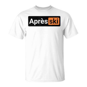 Après Ski Apres Ski-Haserl Ski Holiday Skiing Mountain Outfit T-Shirt - Geschenkecke