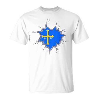 Asturias Bandera De Asturias Bandera De Asturias Hombre Camiseta unisex - Regaloses