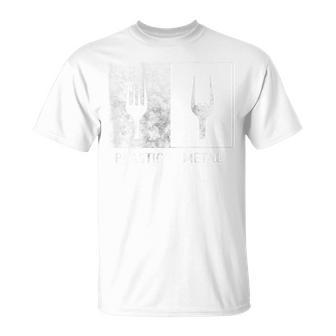 Backprint Plastik Heavy Metal Lustiges Musik T-Shirt - Geschenkecke