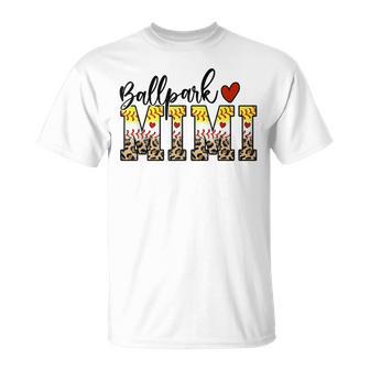 Ballpark Mimi Baseball Softball Mom Leopard Mother's Day T-Shirt - Thegiftio