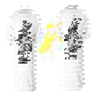 Banana Baseball Player Fruit Lovers Banana Baseball T-Shirt | Seseable UK