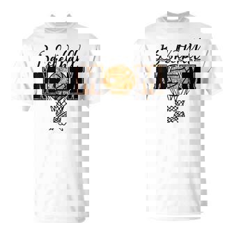 Basketball Mom Mother Basketball Hoop Net Game Day T-Shirt | Mazezy