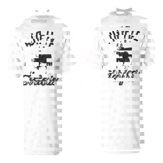 Beef Cow Farmer Tshirt Hereford Cattle Vintage Look Cow Tee T-Shirt - Monsterry