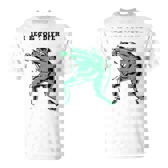 I Beg To Differ Frog Japanese Tees T-Shirt - Monsterry