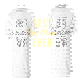 Best Dog Mom Ever Cute Love Heart Print Dog Mama T-Shirt - Thegiftio