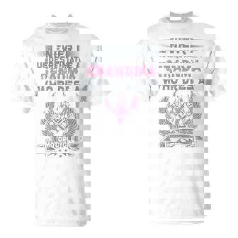 Biker Grandma Motorcycle Vintage Grandmother Motorbike T-Shirt - Thegiftio