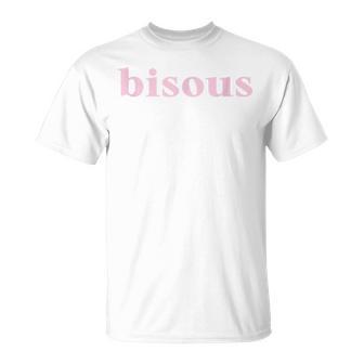 Bisous Kisses Graphic Blue S T-Shirt - Geschenkecke