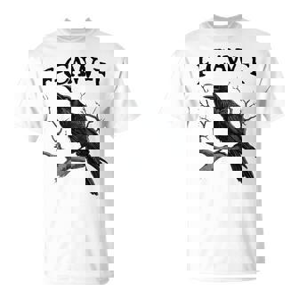 Black Crow F-Caw-F Black Bird T-Shirt | Mazezy