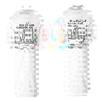 Blessed To Be Called Lolli Floral Mother's Day T-Shirt - Seseable
