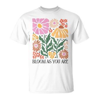 Boho Summer Flower Botanical Nature Lover Floral Wild Flower T-Shirt - Geschenkecke