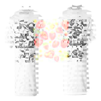 Boho Vintage Strawberry Festival For Berry Fruit Lovers T-Shirt - Thegiftio UK