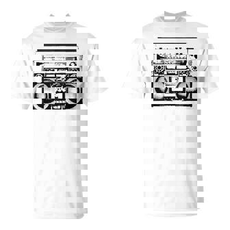 Boom Box Vintage Radio Tape 90s Retro Style Urban Fashion Tank Top T-Shirt - Monsterry