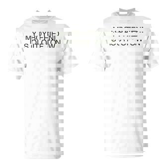 My Boyfriend Is Out Of Town Retro 90S Trendy Vintage T-Shirt - Thegiftio UK