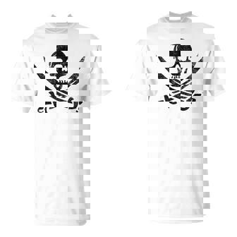 Calico Jack Sword Pirate Flag Graphic T-Shirt - Monsterry