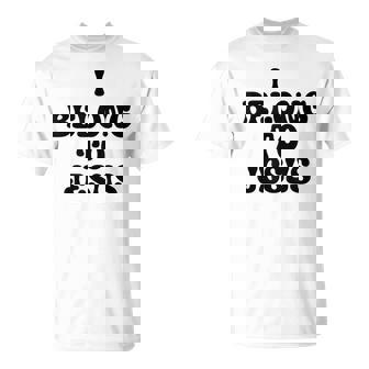 Camisa Kaka Con Texto En Inglés I Belong To Jesus Para Niños Y Niñas Camiseta unisex - Regaloses