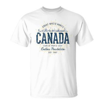 Canadá Estilo Retrointage Canada Camiseta unisex - Regaloses