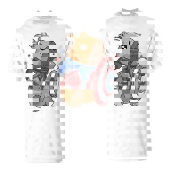Capybara 4 Juillet Chemise Garçon Drapeau Américain Garçon Fille Enfant Manche Longue T-Shirt - Cadeauxyz