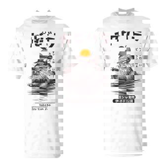 Capybara Onsen Capybara With Orange Capybara Lovers T-Shirt - Seseable