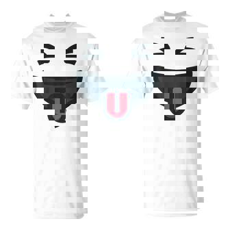 Cara Sonriente Emoticono Disfraz De Carnaval Camiseta unisex - Regaloses