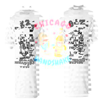 Chicago Illinois Chicago Handshake Chicago Beer Lover Malort T-Shirt - Monsterry