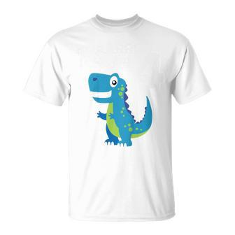 Children's 4Th Birthday Boy Dino T-Rex Dinosaur 4 Birthday T-Shirt - Geschenkecke