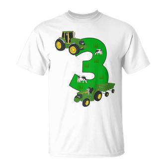 Children's Birthday 3 Years Tractor Tractor 3Rd Birthday T-Shirt - Geschenkecke