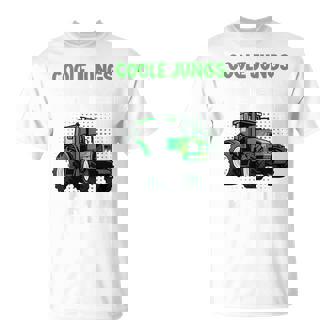 Children's Cool Boys Driving Tractor Tractor Sayings Boy T-Shirt - Geschenkecke