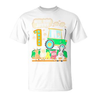 Children's First Birthday 1 Year Boy Tractor One Year T-Shirt - Geschenkecke