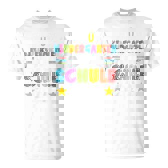Children's Tschüss Kindergarten Hello School 2025 T-Shirt - Geschenkecke