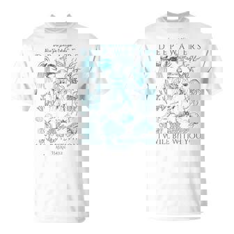 Christian Ocean Animal Coastal Sea Life Jesus Bible Verse T-Shirt - Monsterry