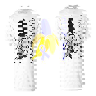 Cinta Azul Divertida Para Amantes Del Plátano De Cidp Awareness Camiseta unisex - Regaloses
