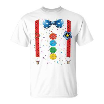 Clown Carnival Costume Clown Costume Clown Fancy Dress Confetti T-Shirt - Geschenkecke