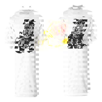 Cochon Sur Une Moto T-Shirt - Cadeauxyz