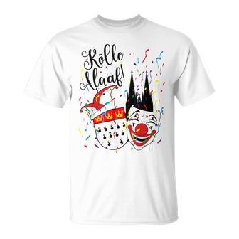 Cologne Cathedral Alaaf Confetti Carnival Parade T-Shirt - Geschenkecke