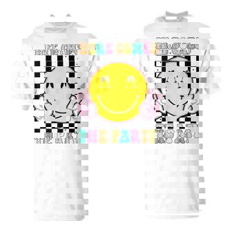 Here Comes The Party Groovy Bachelorette Party Team Bride T-Shirt | Mazezy