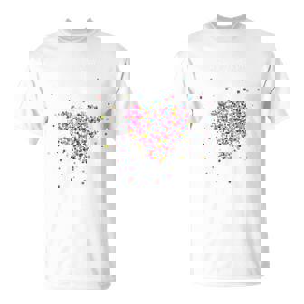 Confetti In Heart Carnival Confetti Costume Outfit T-Shirt - Seseable