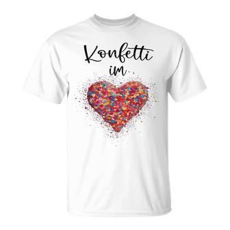 Confetti In The Heart Kölle Alaaf Red Carnival Fashing Blue T-Shirt - Geschenkecke