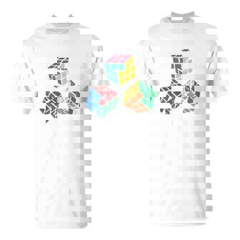 Cool Math Rubik Rubix Rubics Jugador Cubo Matemáticas Amantes Manga Larga Camiseta unisex - Regaloses