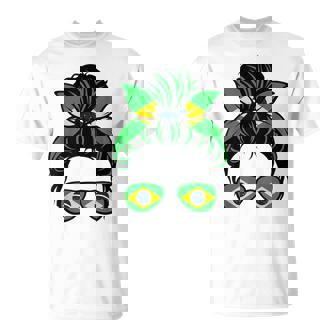 Costume Du Brésil Drapeau Brésil Chignon Brésil Pour Homme T-Shirt - Cadeauxyz
