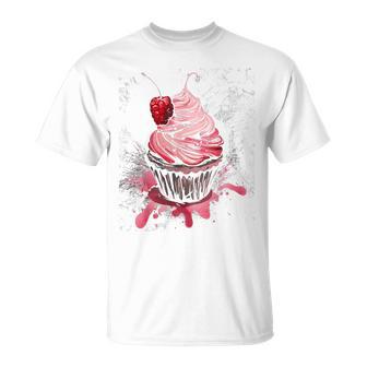 Cupcake-Weinlese T-Shirt - Geschenkecke