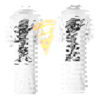 Dabbing Pizza Slice Dance Pizza Niño Bailando Foodie Camiseta unisex - Regaloses