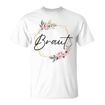 Damen Braut Bride Junggesellenabschied Dezent Herz Jga Bride To Be T-Shirt - Geschenkecke