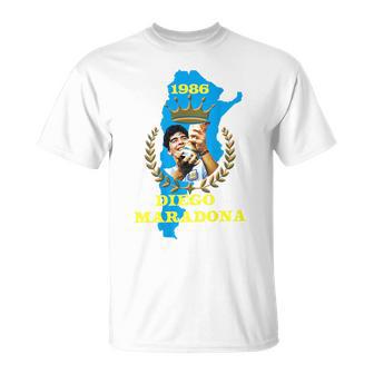 Diego Maradona_003_Back Printed Camiseta unisex - Regaloses
