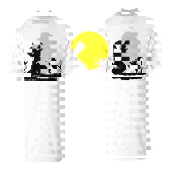 Don Quijoteersus Molino Al Atardecer Camiseta unisex - Regaloses