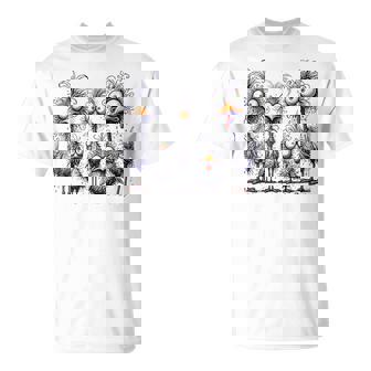 Eagerlys Arte Colorido Y Divertido De Pollo Familia De Pollo Loco Camiseta unisex - Regaloses