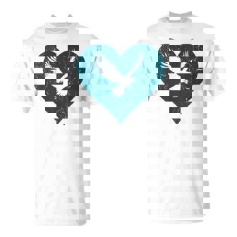 Eagle Lovers Valentines Day Apparel Eagle Heart Mens T-Shirt | Mazezy